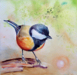 Aquarelle originale : Birds--