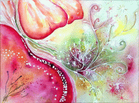 Aquarelle originale : Abstract watercolors-Florescenic