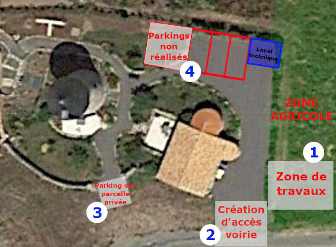 Travaux en zone non constructible