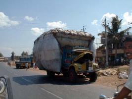 Transport de coton, Inde